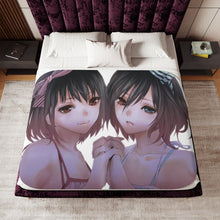 Load image into Gallery viewer, Mei and Fujioka Misaki Sherpa Blanket