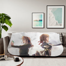 Load image into Gallery viewer, Anime Violet Evergarden Sherpa Blanket