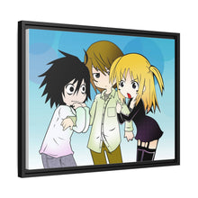 Load image into Gallery viewer, L, Light, & Misa Canvas Framed Art Print