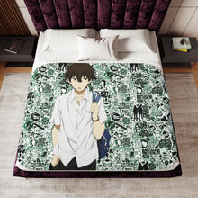 Load image into Gallery viewer, Hōtarō Oreki Going to school Sherpa Blanket