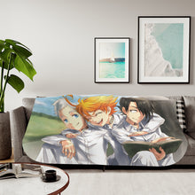 Load image into Gallery viewer, The Promised Neverland Ray, Norman, Emma Sherpa Blanket
