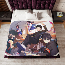 Load image into Gallery viewer, Mob Psycho 100 Arataka Reigen, Shigeo Kageyama, Ritsu Kageyama, Teruki Hanazawa, Tome Kurata Sherpa Blanket