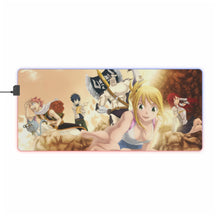 Load image into Gallery viewer, Fairy Tail Natsu Dragneel, Erza Scarlet, Gray Fullbuster, Lucy Heartfilia, Happy RGB LED Mouse Pad (Desk Mat)
