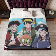 Load image into Gallery viewer, Anime Dr. Stone Sherpa Blanket