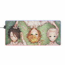 Load image into Gallery viewer, The Promised Neverland Ray, Norman, Emma RGB LED Mouse Pad (Desk Mat)