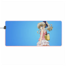 Load image into Gallery viewer, Nao Tomori looking back RGB LED Mouse Pad (Desk Mat)