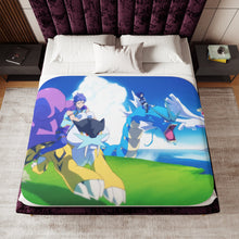 Load image into Gallery viewer, Pokemon Mounts Sherpa Blanket