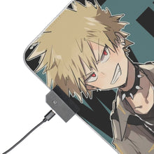 Load image into Gallery viewer, My Hero Academia Izuku Midoriya, Katsuki Bakugou RGB LED Mouse Pad (Desk Mat)