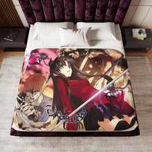 Load image into Gallery viewer, Shiroh and Rin ( Fate/Stay Night) Sherpa Blanket