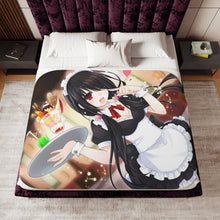 Load image into Gallery viewer, Kurumi Tokisaki Sherpa Blanket