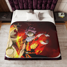 Load image into Gallery viewer, Fairy Tail Natsu Dragneel Sherpa Blanket