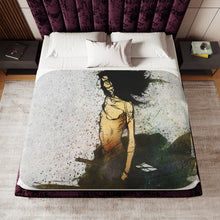 Load image into Gallery viewer, Anime Samurai Champloor Sherpa Blanket