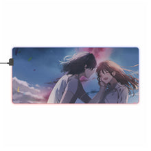 Load image into Gallery viewer, Souta Munakata & Suzume Iwato RGB LED Mouse Pad (Desk Mat)