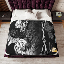 Load image into Gallery viewer, Light Yagami Sherpa Blanket