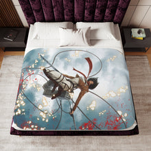 Load image into Gallery viewer, Anime Attack On Titan Sherpa Blanket