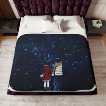 Load image into Gallery viewer, Erased Tree Sherpa Blanket