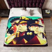 Load image into Gallery viewer, Anime Jojo's Bizarre Adventure Sherpa Blanket