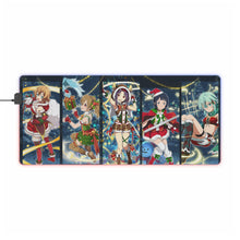 Load image into Gallery viewer, Memory Defrag Christmas Banner 2 RGB LED Mouse Pad (Desk Mat)