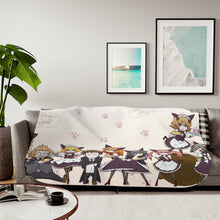 Load image into Gallery viewer, May Queen's Cafe Heaven Sherpa Blanket