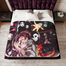 Load image into Gallery viewer, Anime Demon Slayer: Kimetsu no Yaiba Sherpa Blanket