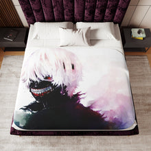Load image into Gallery viewer, Tokyo Ghoul Ken Kaneki Sherpa Blanket