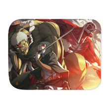 Load image into Gallery viewer, Colossal and armored titan and Annie Leonhart Sherpa Blanket