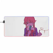 Load image into Gallery viewer, Mirai Nikki Yuno Gasai RGB LED Mouse Pad (Desk Mat)