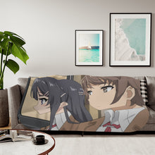 Load image into Gallery viewer, Couple in a Date Sherpa Blanket