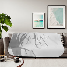 Load image into Gallery viewer, Makshima minimalist Sherpa Blanket