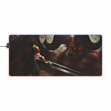 Load image into Gallery viewer, Berserk,Guts vs Zodd RGB LED Mouse Pad (Desk Mat)