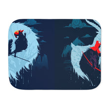 Load image into Gallery viewer, Mononoke Hime and Ashitaka Sherpa Blanket