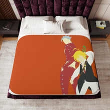 Load image into Gallery viewer, Meliodas and Ban Sherpa Blanket