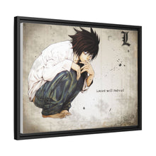 Load image into Gallery viewer, L (Death Note) Canvas Framed Art Print
