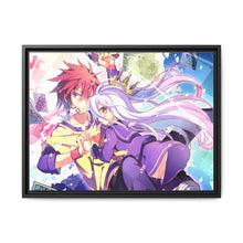 Load image into Gallery viewer, Sora and Shiro Canvas Framed Art Print