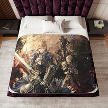 Load image into Gallery viewer, Saber Lily Sherpa Blanket