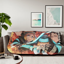 Load image into Gallery viewer, Anime Fire Force Sherpa Blanket