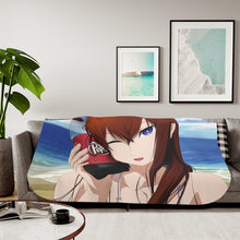 Load image into Gallery viewer, Makise Kurisu & Rintarou Kyouma-Dr Pepper Addicts Sherpa Blanket