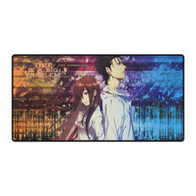 Load image into Gallery viewer, Kurisu Makise and Rintarou Okabe Mouse Pad (Desk Mat)