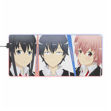Load image into Gallery viewer, My Teen Romantic Comedy SNAFU Hachiman Hikigaya, Yukino Yukinoshita, Yui Yuigahama RGB LED Mouse Pad (Desk Mat)