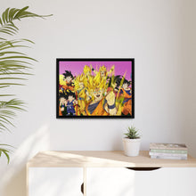 Load image into Gallery viewer, The many forms of Goku throughout the years Canvas Framed Art Print