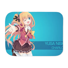 Load image into Gallery viewer, Yusa Nishimori Smile Sherpa Blanket