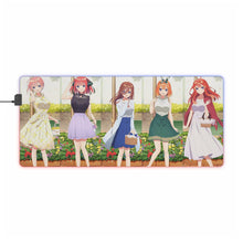 Load image into Gallery viewer, The Quintessential Quintuplets RGB LED Mouse Pad (Desk Mat)