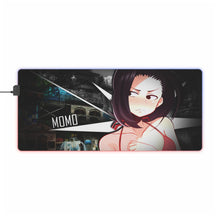 Load image into Gallery viewer, YAOYOROZU MOMO MY HERO ACADEMIA RGB LED Mouse Pad (Desk Mat)