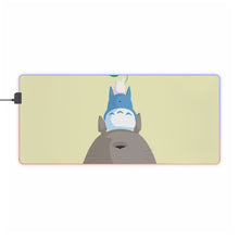 Load image into Gallery viewer, Totoro minimalist RGB LED Mouse Pad (Desk Mat)