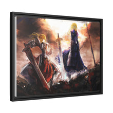 Load image into Gallery viewer, Fate/Apocrypha Artoria and Mordred Canvas Framed Art Print