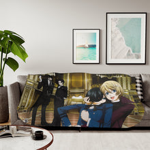 Load image into Gallery viewer, Black Butler Sherpa Blanket