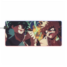 Load image into Gallery viewer, My Hero Academia Izuku Midoriya, Katsuki Bakugou RGB LED Mouse Pad (Desk Mat)