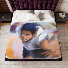 Load image into Gallery viewer, Kuroko's Basketball Daiki Aomine Sherpa Blanket