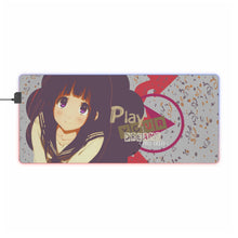 Load image into Gallery viewer, Eru Chitanda - Play your dream RGB LED Mouse Pad (Desk Mat)