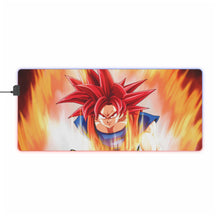 Load image into Gallery viewer, Goku SSJ God RGB LED Mouse Pad (Desk Mat)